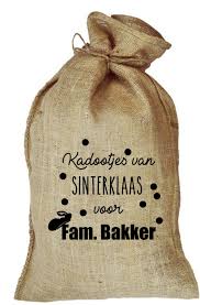 mini jute zakjes sinterklaas