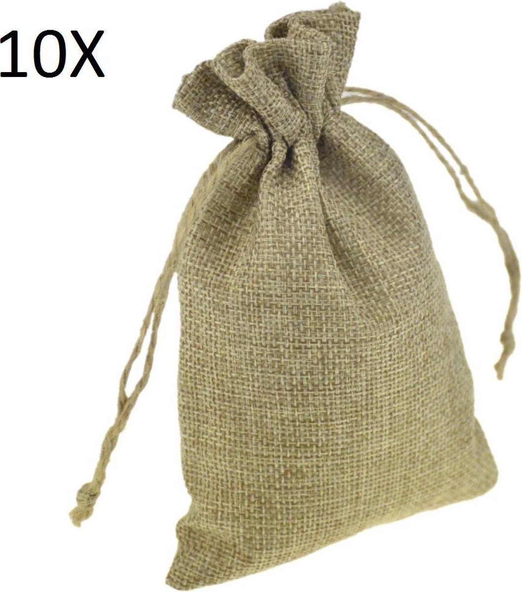 kleine jute zakjes blokker